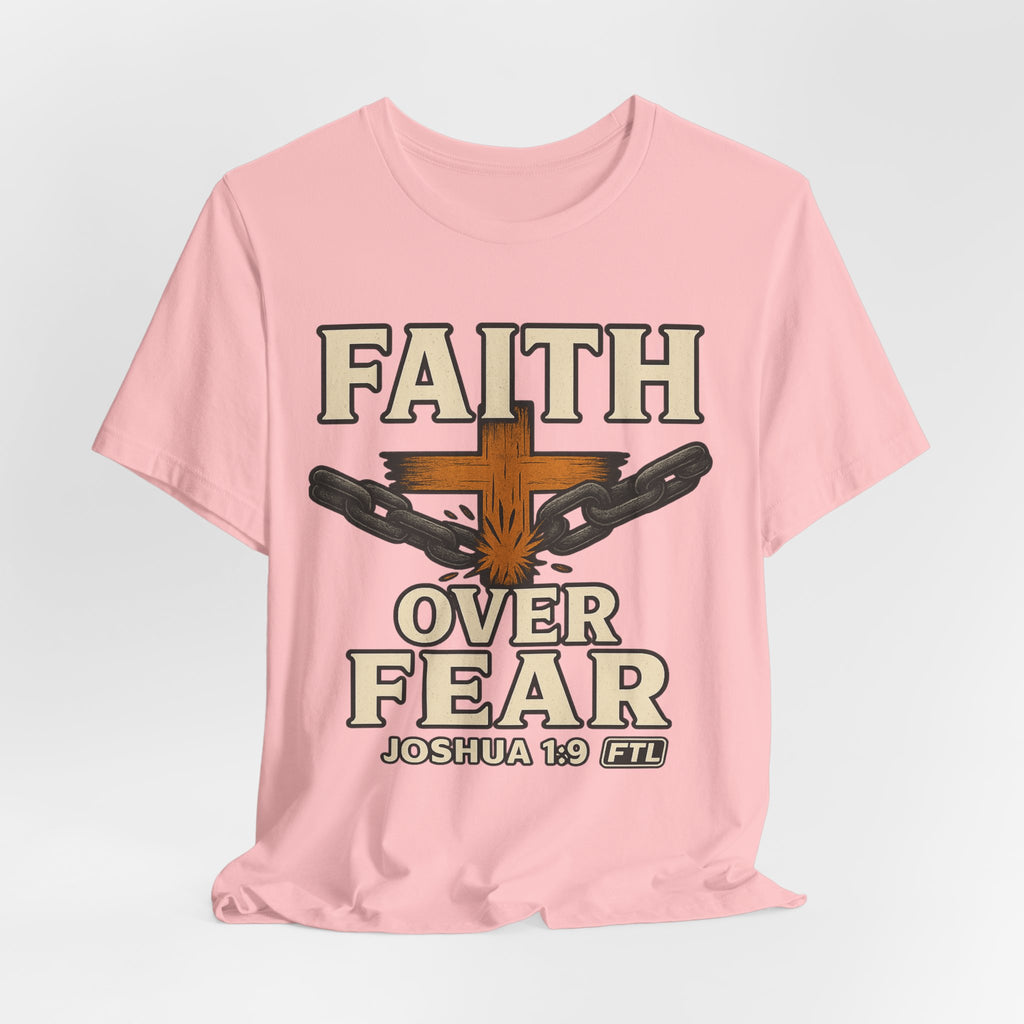 Faith Over Fear (Joshua 1:9) Unisex Jersey Short Sleeve Tee