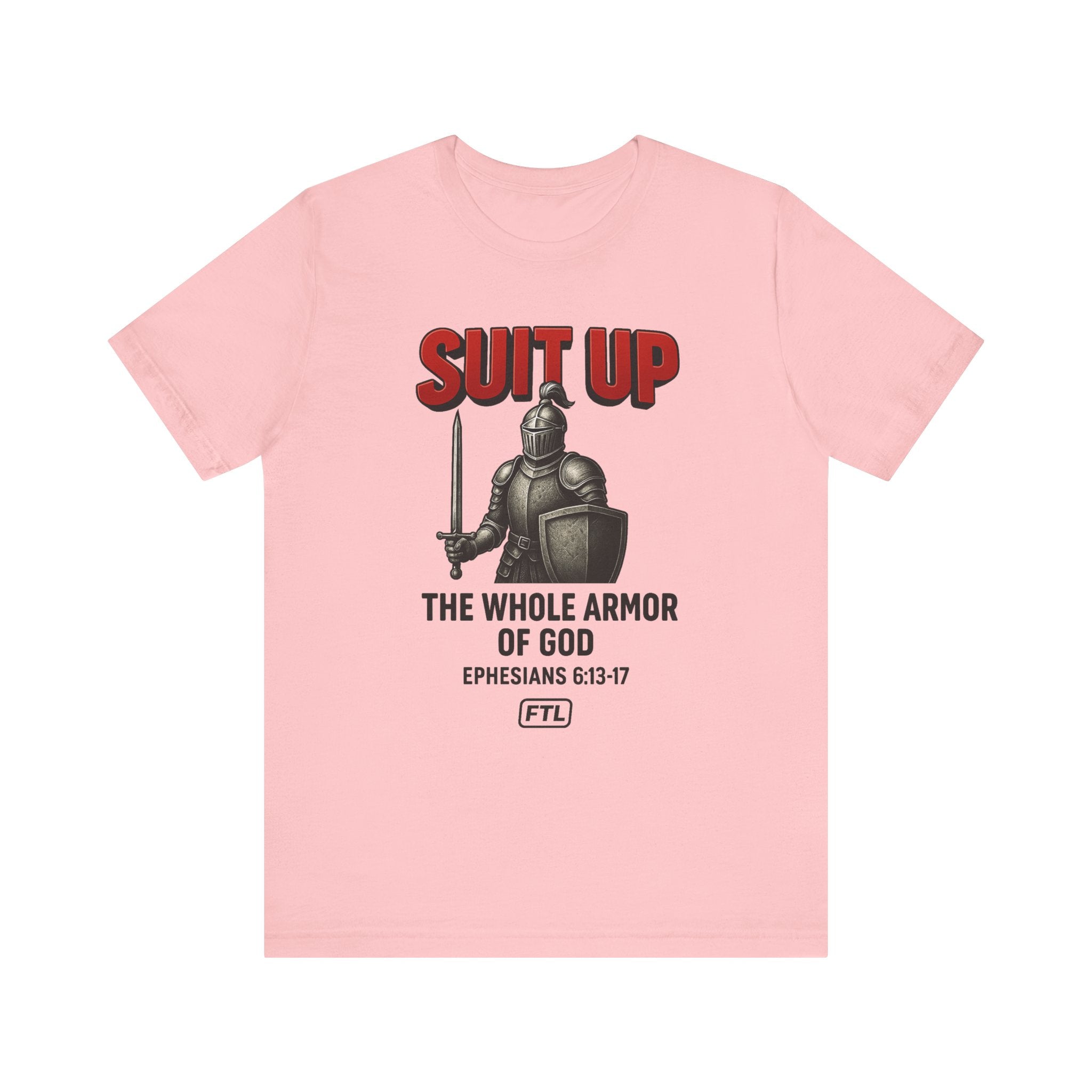 Suit Up (Ephesians 6:13–17) Unisex Jersey Short Sleeve Tee