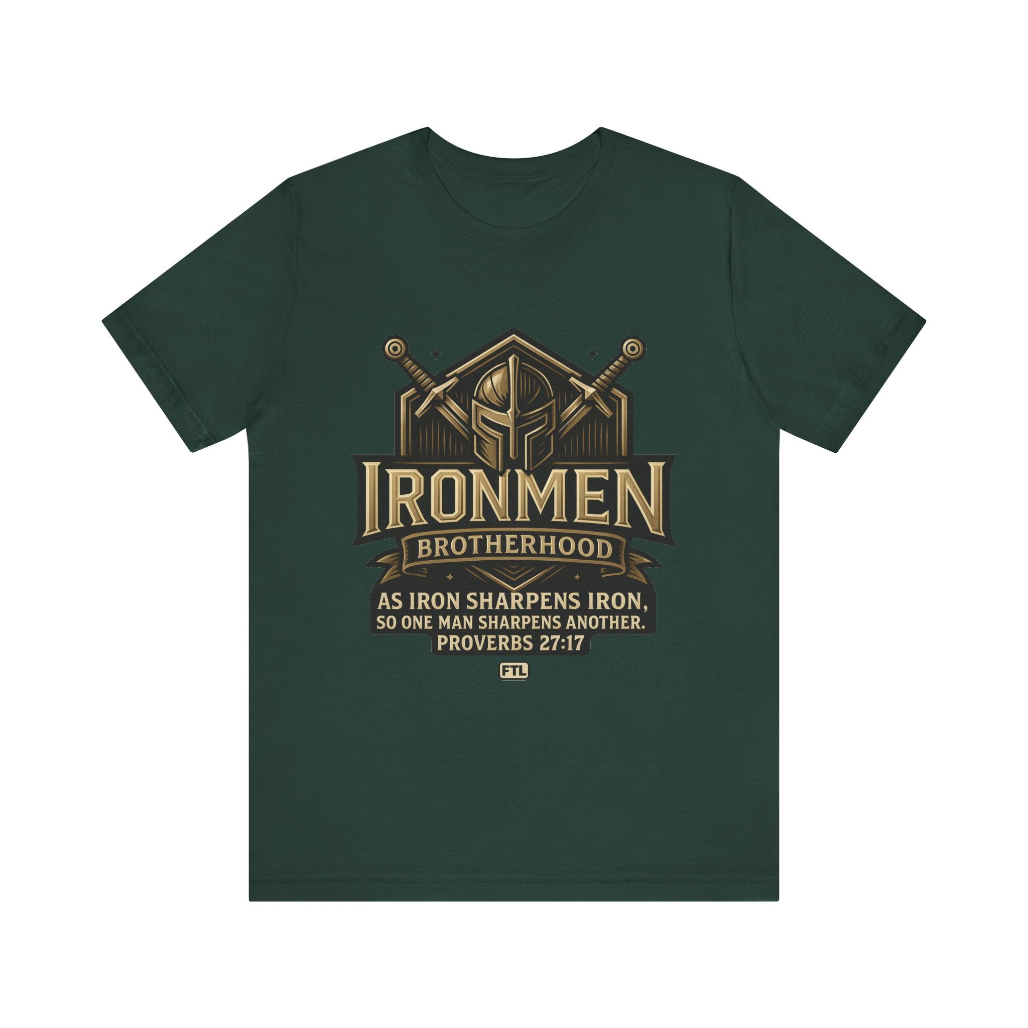 Ironmen Brotherhood (Proverbs 27:17) Unisex Jersey Short Sleeve Tee