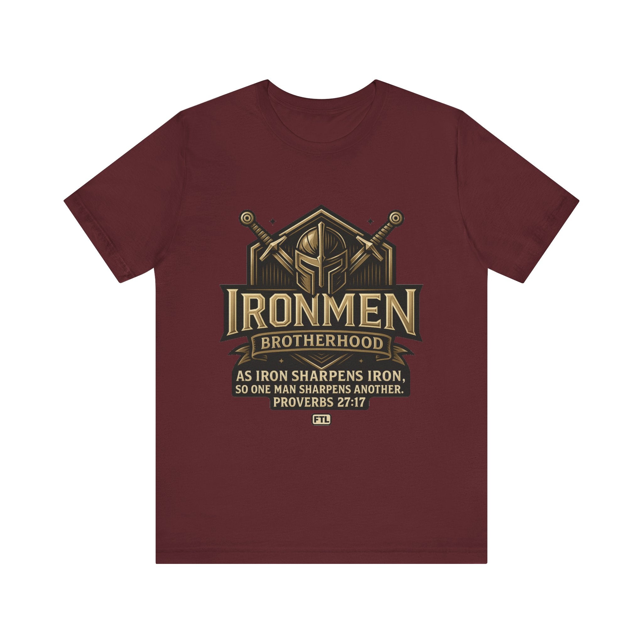 Ironmen Brotherhood (Proverbs 27:17) Unisex Jersey Short Sleeve Tee