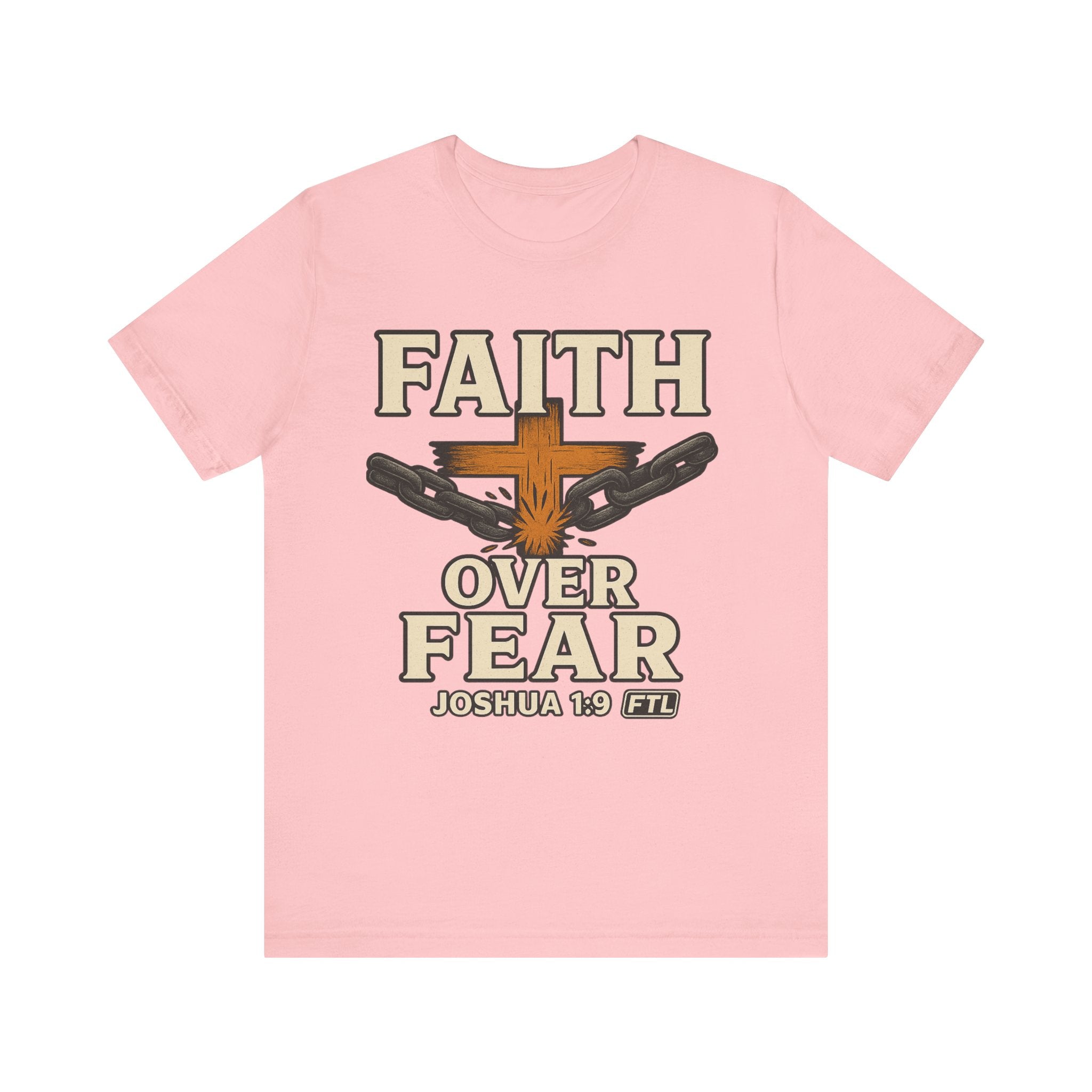 Faith Over Fear (Joshua 1:9) Unisex Jersey Short Sleeve Tee