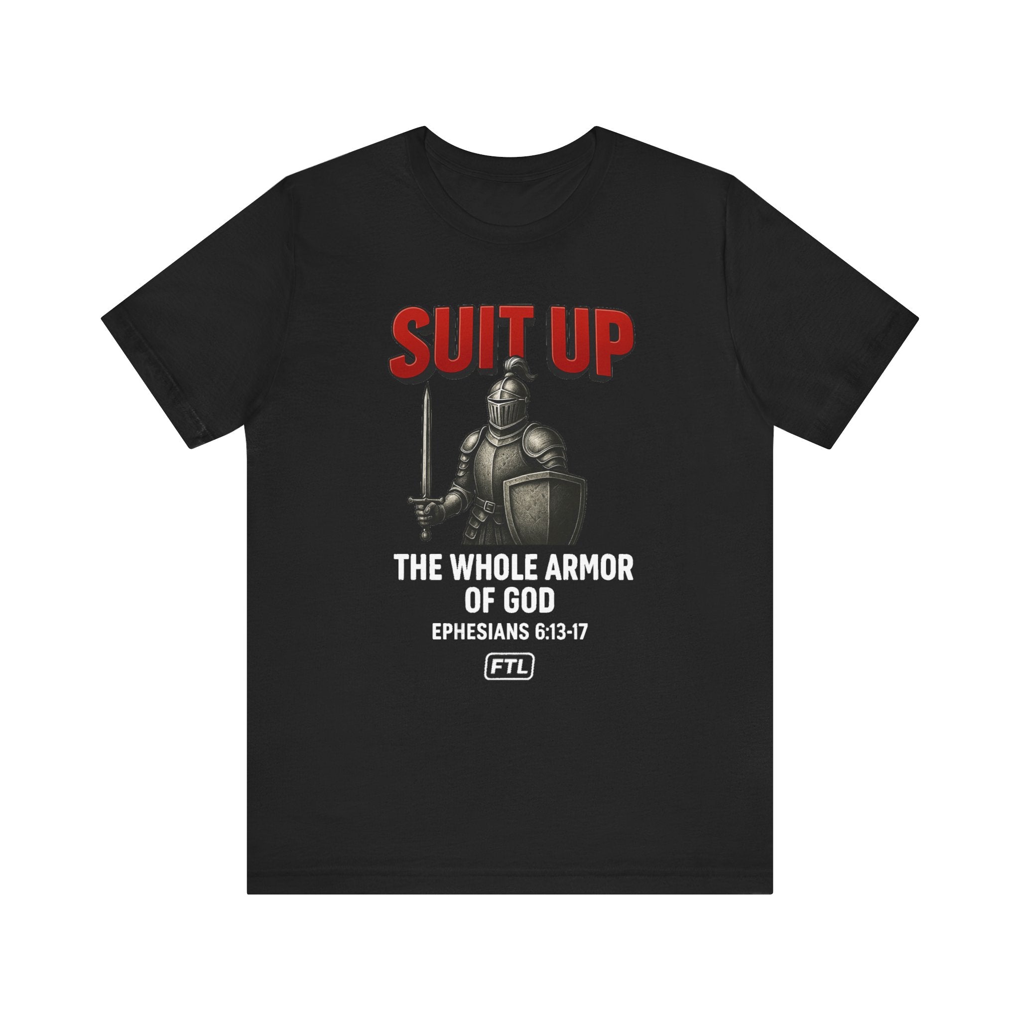 Suit Up (Ephesians 6:13–17) Unisex Jersey Short Sleeve Tee