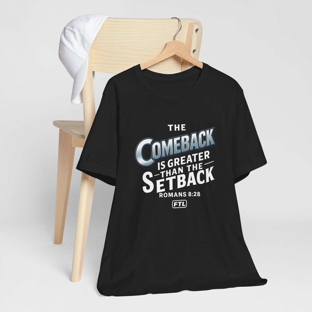The Comeback (Romans 8:28) Unisex Jersey Short Sleeve Tee