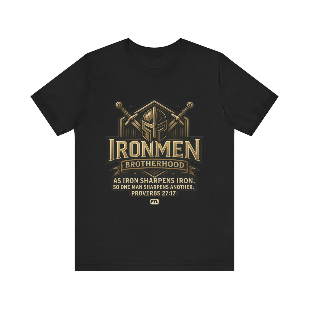 Ironmen Brotherhood (Proverbs 27:17) Unisex Jersey Short Sleeve Tee