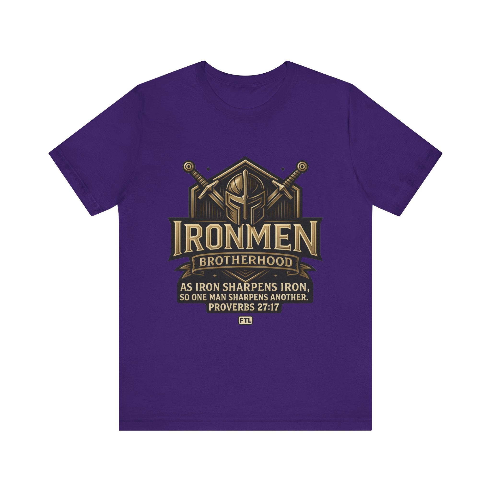 Ironmen Brotherhood (Proverbs 27:17) Unisex Jersey Short Sleeve Tee