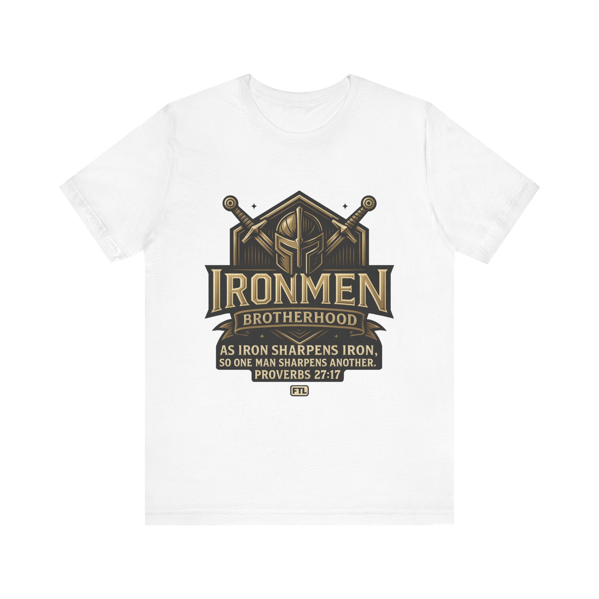 Ironmen Brotherhood (Proverbs 27:17) Unisex Jersey Short Sleeve Tee