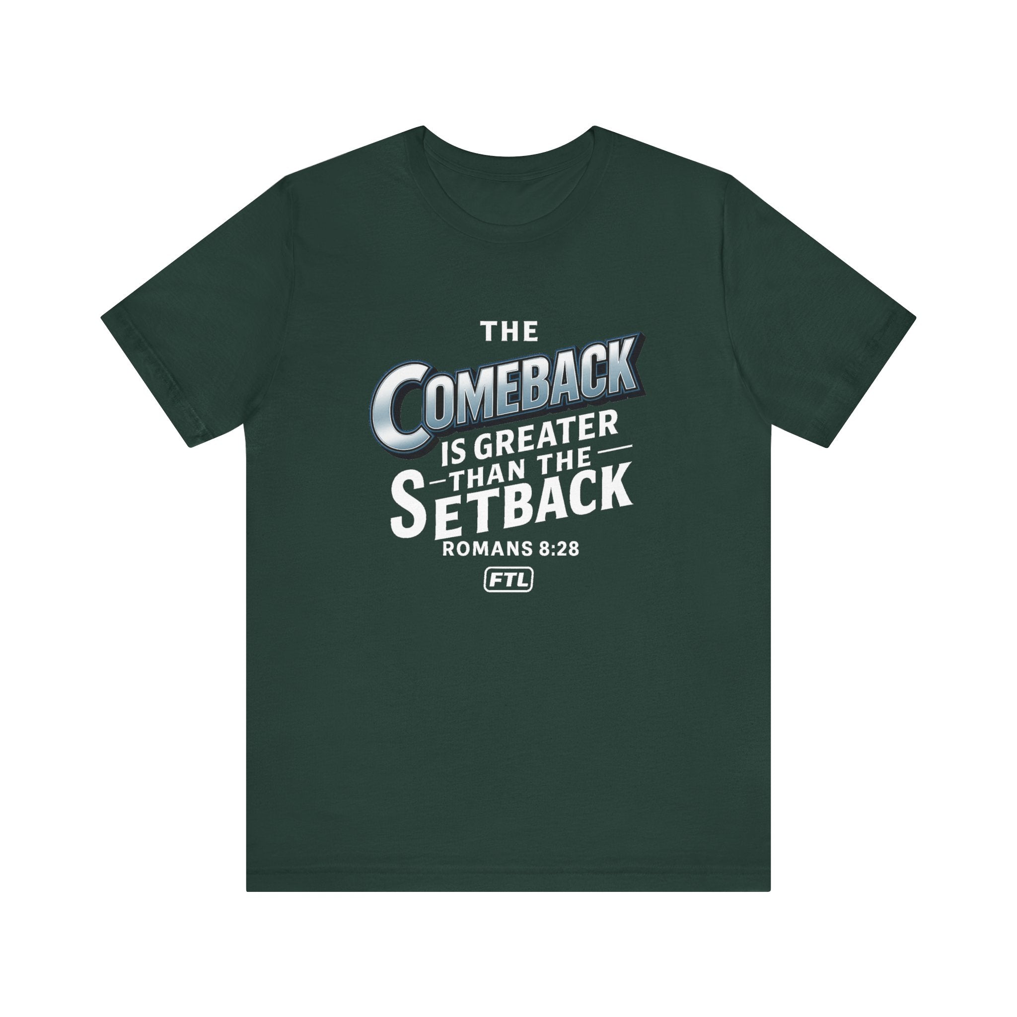 The Comeback (Romans 8:28) Unisex Jersey Short Sleeve Tee
