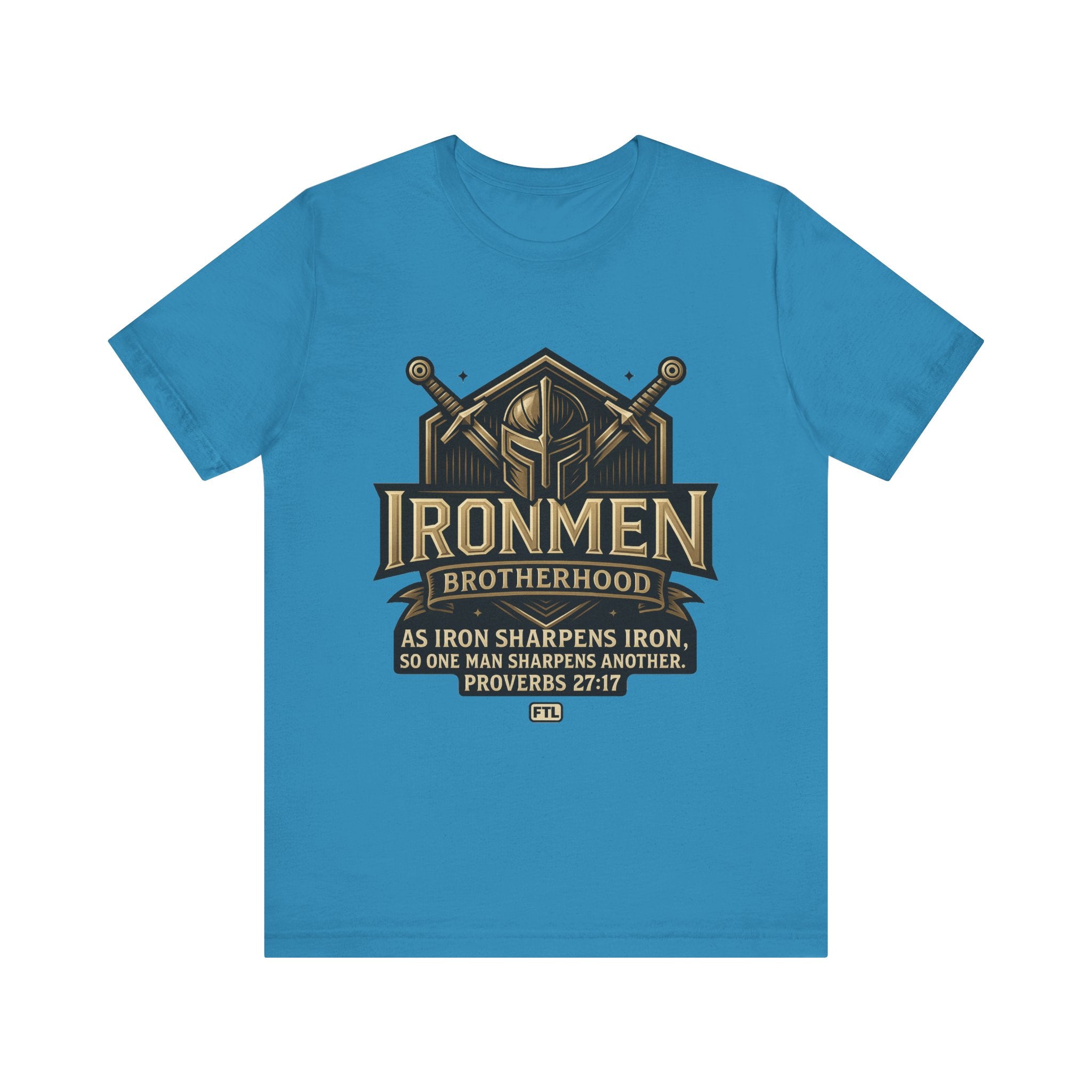 Ironmen Brotherhood (Proverbs 27:17) Unisex Jersey Short Sleeve Tee