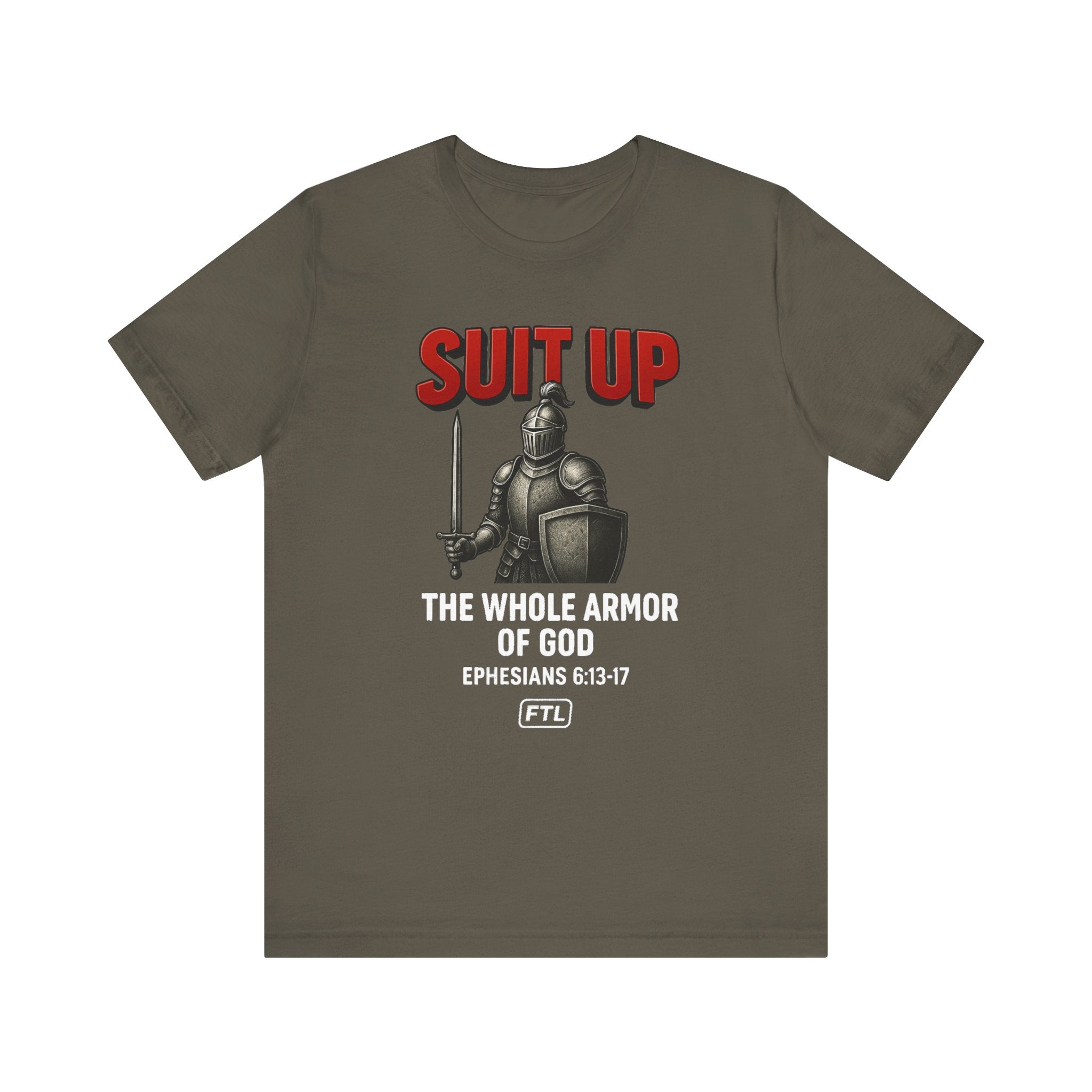 Suit Up (Ephesians 6:13–17) Unisex Jersey Short Sleeve Tee