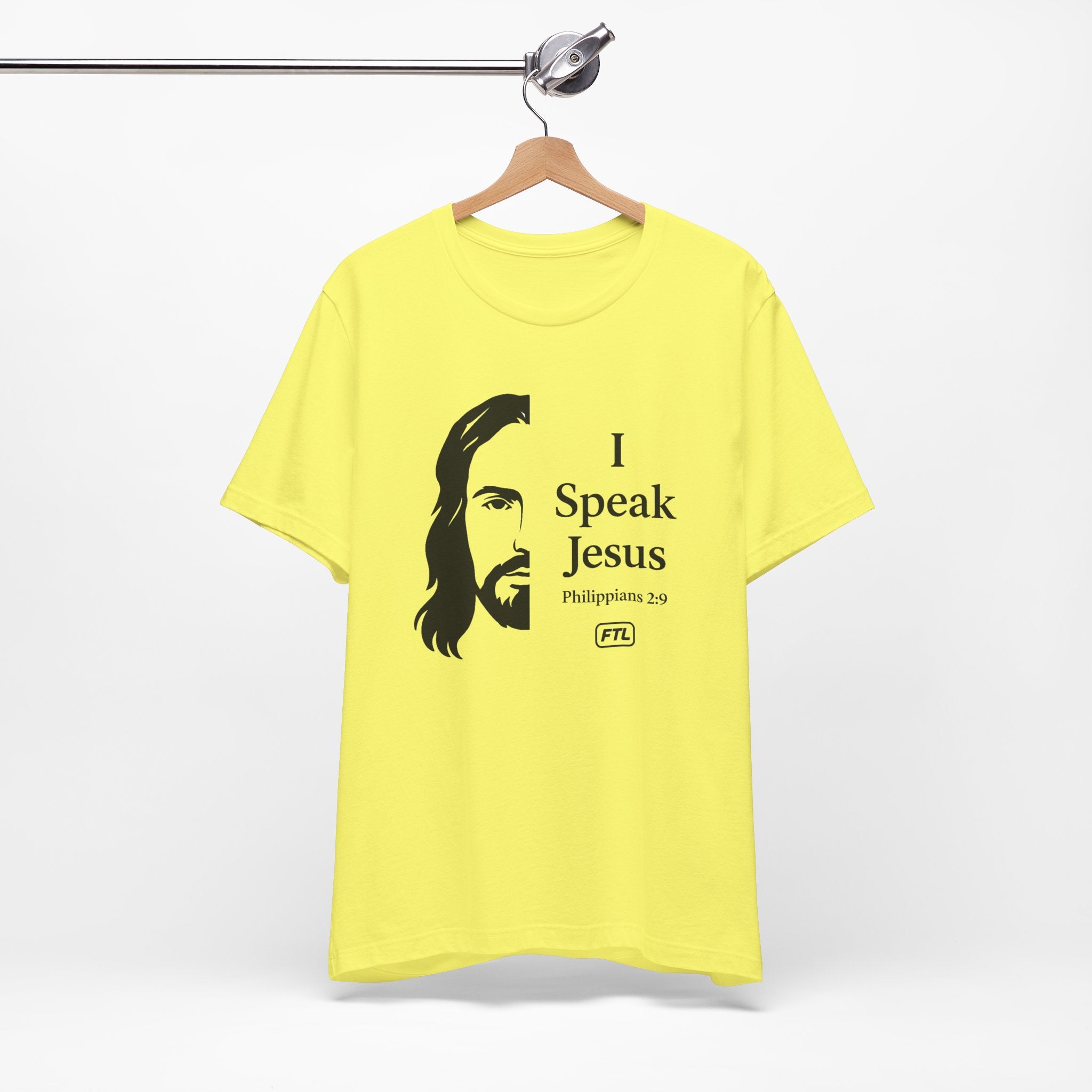 I Speak Jesus (Philippians 2:9) Unisex Jersey Short Sleeve Tee
