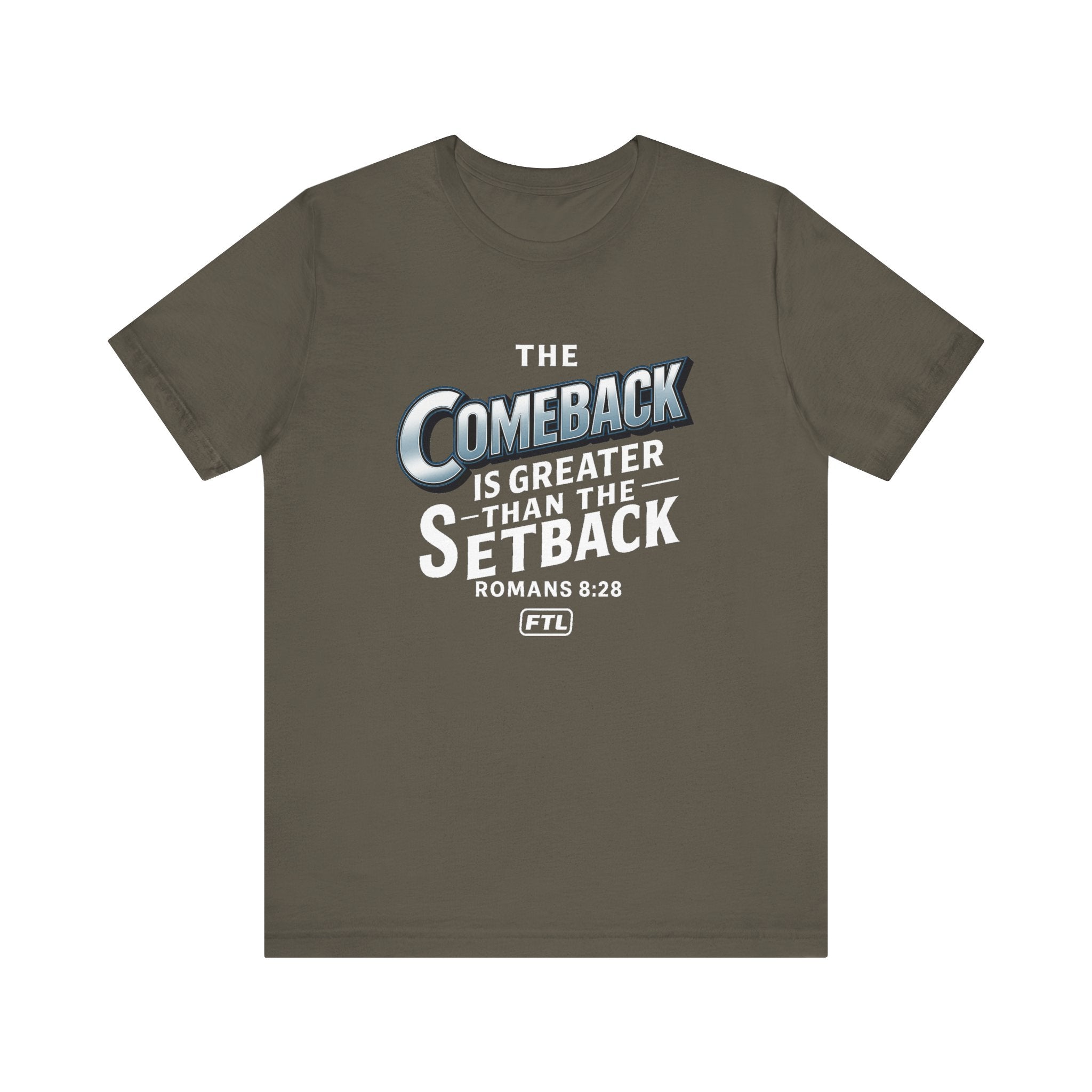 The Comeback (Romans 8:28) Unisex Jersey Short Sleeve Tee