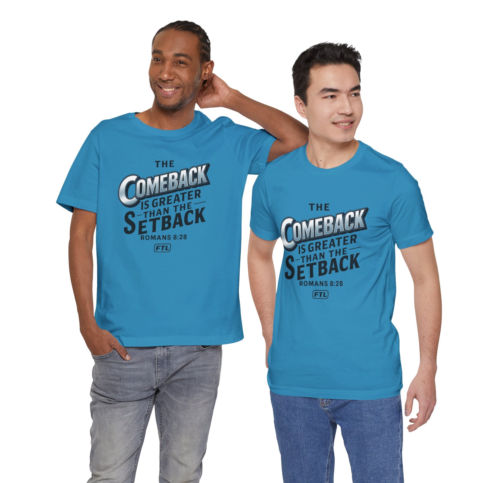 The Comeback (Romans 8:28) Unisex Jersey Short Sleeve Tee