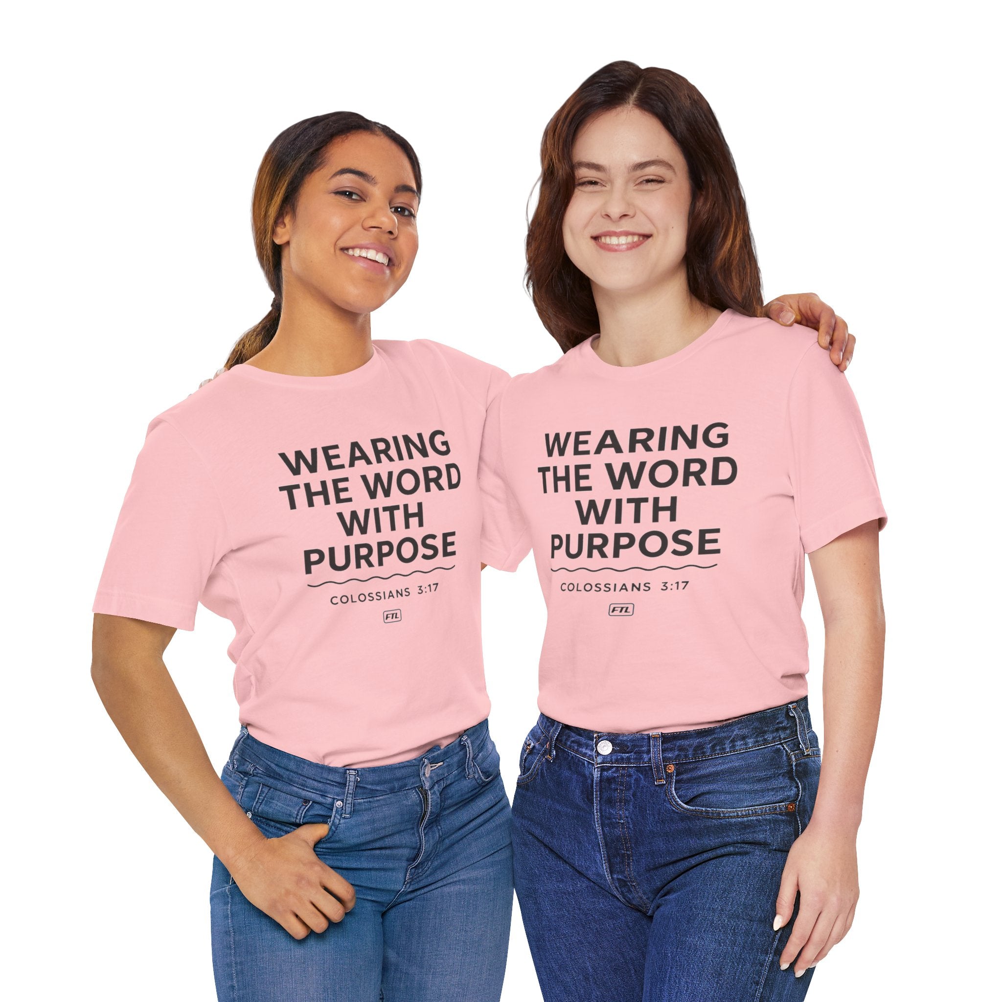 Wearing the Word with Purpose (Colossians 3:17) - Unisex Jersey Short Sleeve Tee