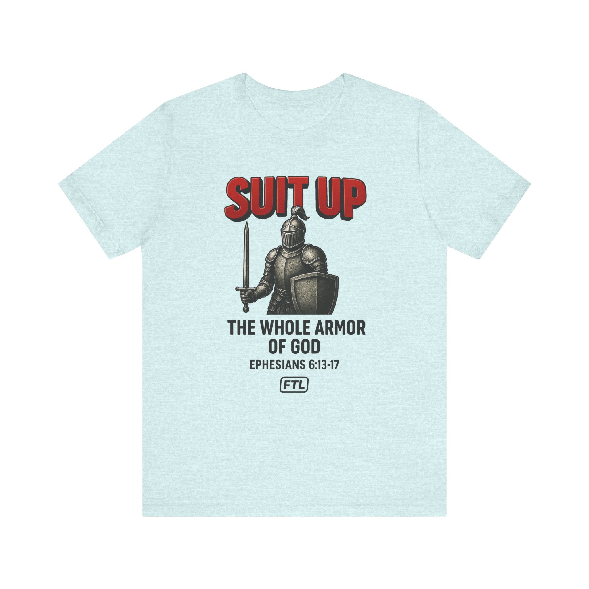 Suit Up (Ephesians 6:13–17) Unisex Jersey Short Sleeve Tee