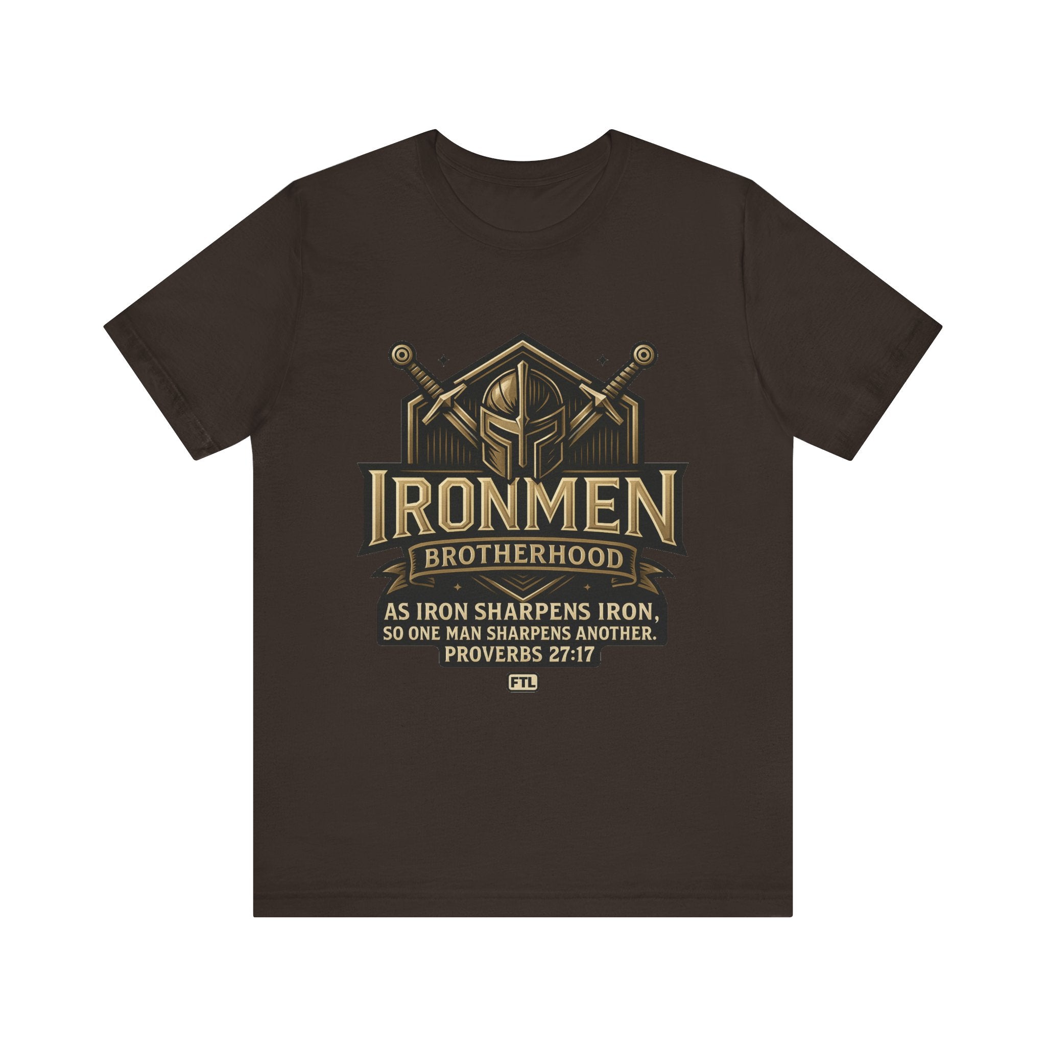 Ironmen Brotherhood (Proverbs 27:17) Unisex Jersey Short Sleeve Tee