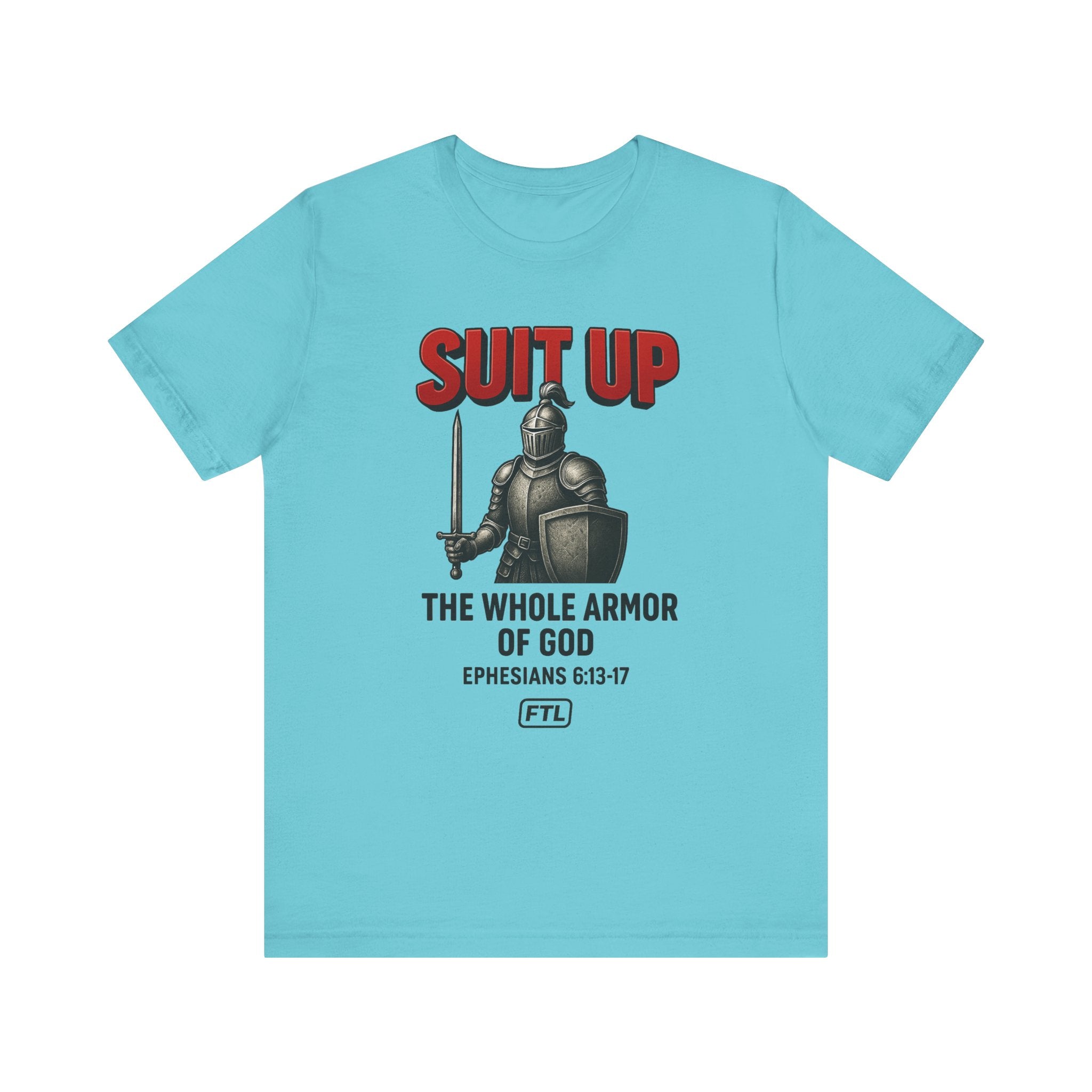 Suit Up (Ephesians 6:13–17) Unisex Jersey Short Sleeve Tee