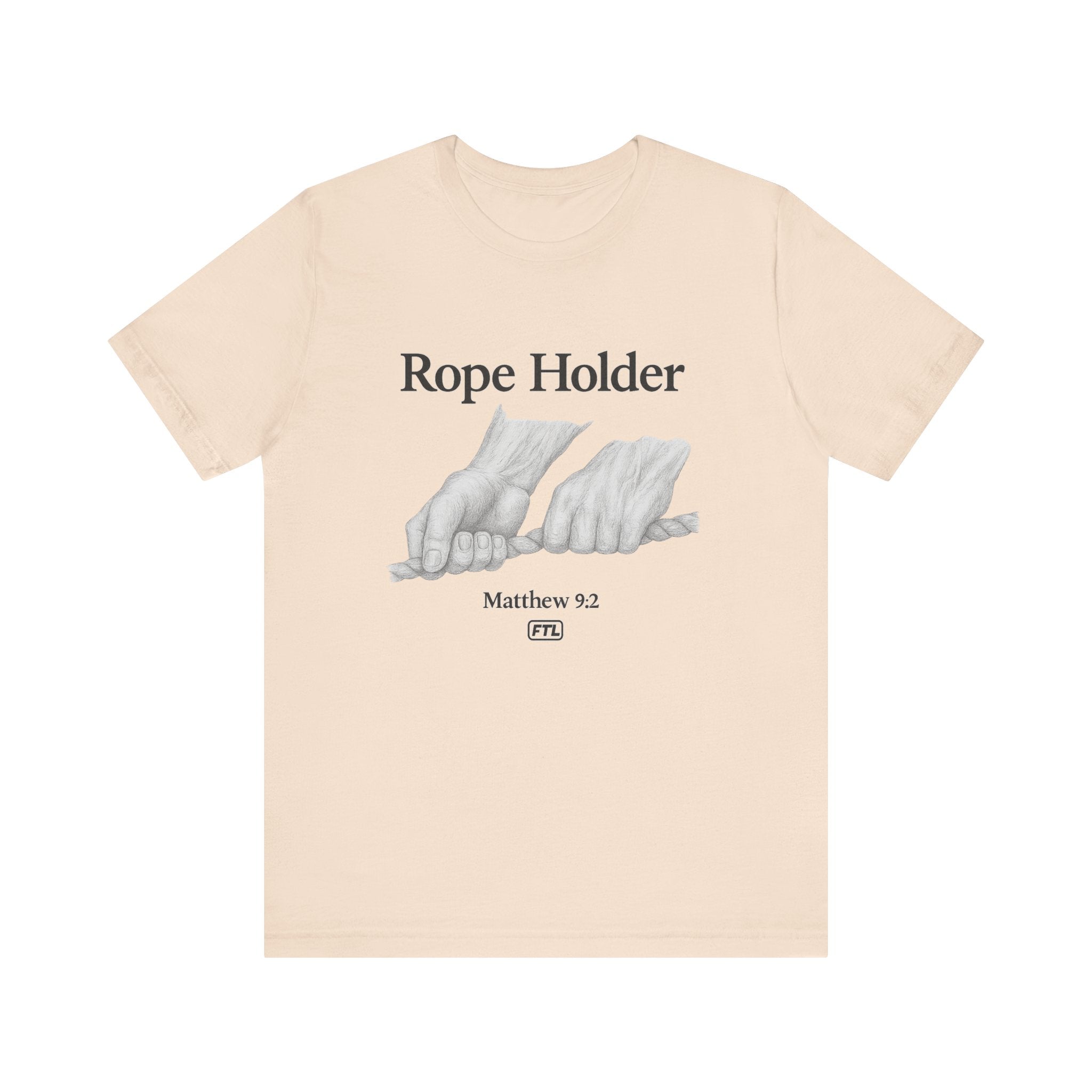 Rope Holder (Matthew 9:2) - Unisex Jersey Short Sleeve Tee