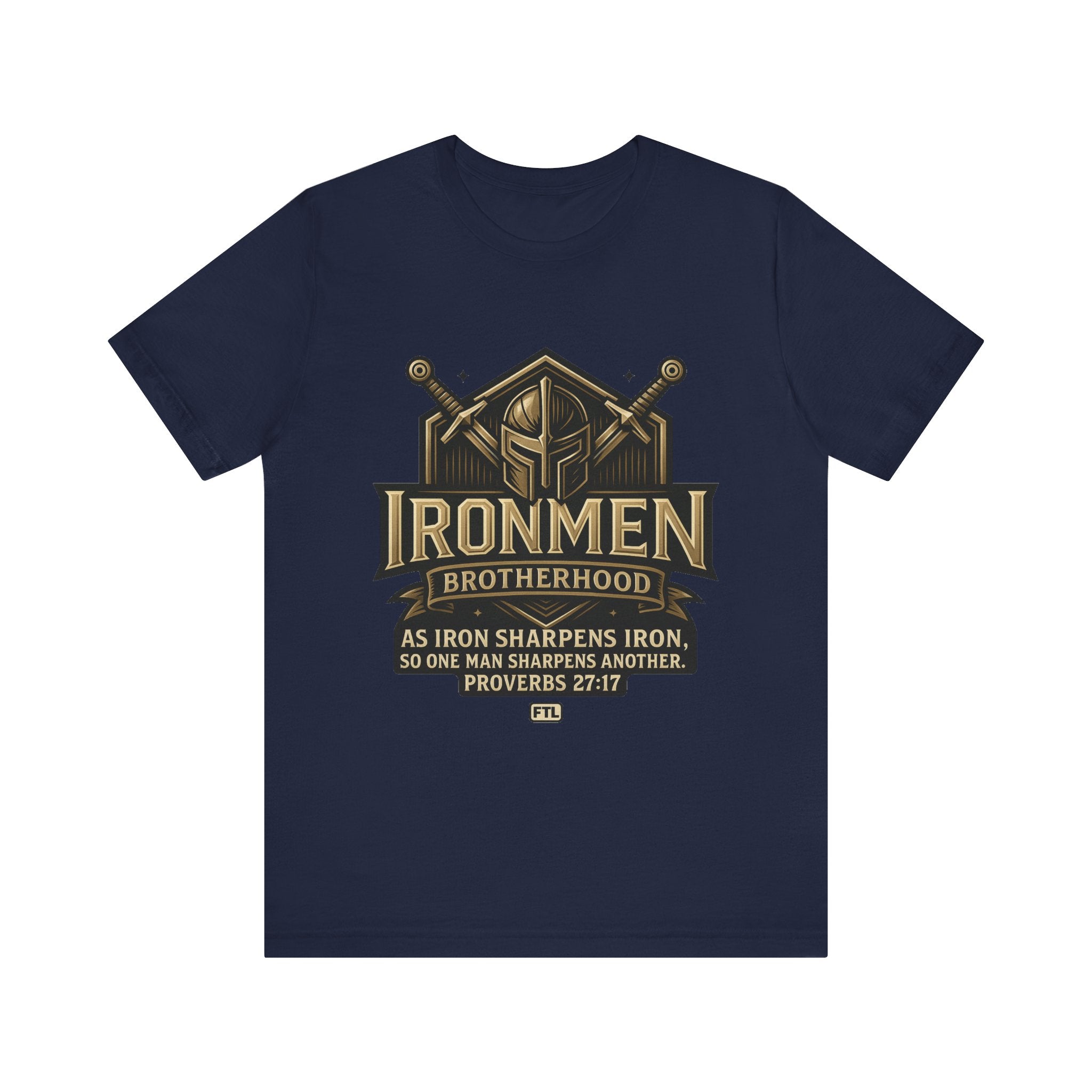 Ironmen Brotherhood (Proverbs 27:17) Unisex Jersey Short Sleeve Tee