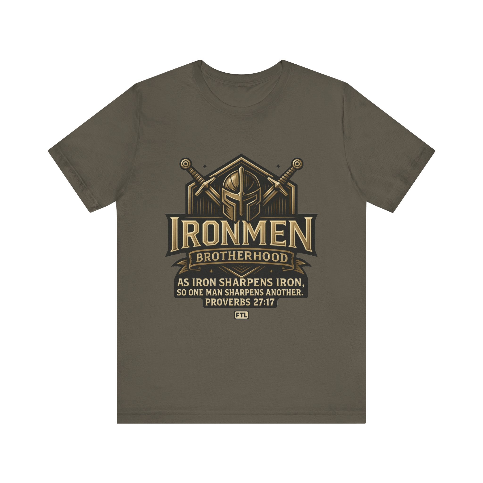 Ironmen Brotherhood (Proverbs 27:17) Unisex Jersey Short Sleeve Tee